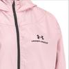 Under Armour Rush Series Printed Logo Zip-Up Hooded Sports Jacket Women jackets Pink 1369848-676