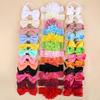 3PCS Chiffon Flower Headbands Baby Girls Hair Bows Headband Elastic Soft Nylon Hairbands for Baby Turban Infant Hair Accessories