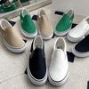 Chaussures en toile à enfiler d'été 2026 pour femmes - Style coréen, Blanc, Baskets décontractées Street Board