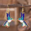 Hummingbird Pendant Women's Small, Exquisite and Versatile Bird Earrings
