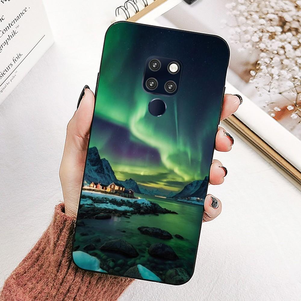 Beautiful Northern Lights Phone Case For Huawei Mate 10 20 30 40 50 Lite Pro Nova 3 3i 5 6 SE 7 Pro 7SE