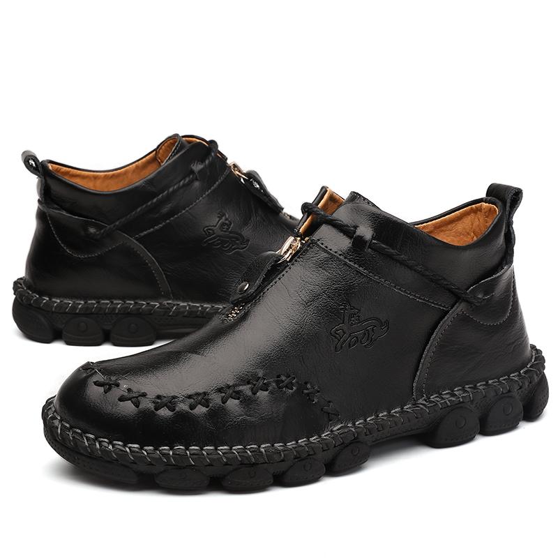 

38-48 Мужская обувь из натуральной кожи. Повседневные ботинки. Оксфорды из натуральной кожи. Деловая кожаная обувь большого размера. 45 чёрный