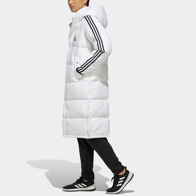 adidas Down Jackets Men's White Hooded Moderate Other EH3991