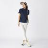 Marie Claire Short Sleeve Mock Neck UV Cooling 715622W Women's Shirt, Protection, Touch, Navy,