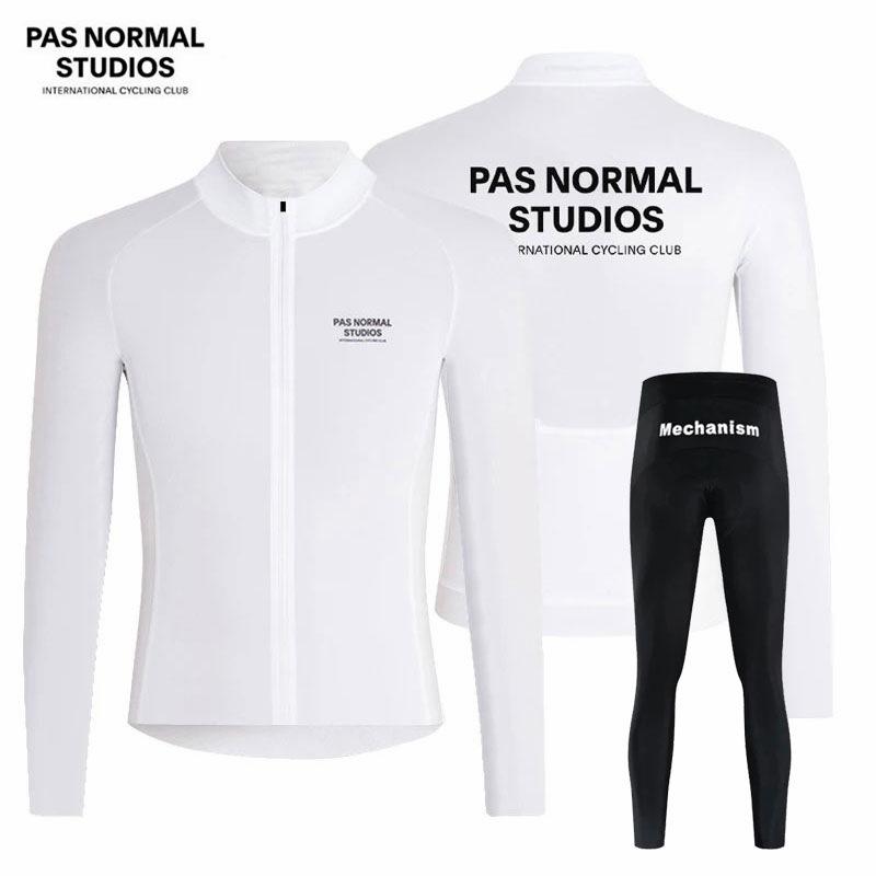 Long-sleeved New PAS Spring and Autumn Cycling Suit Men's Team Version PAS Bicycle Road Bike Cycling Suit Foreign Trade