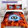 Blackburn Rovers Football Printed 3 Pieces Bedding Set, Comfortable Skin Friendly Bedroom Duvet Cover Set