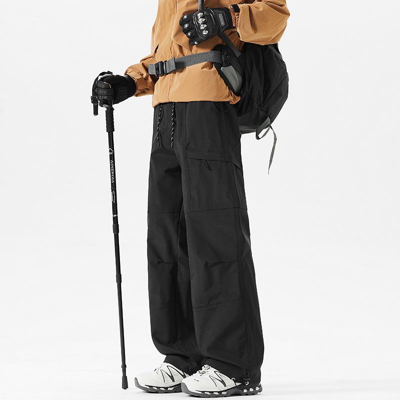 Men S Loose Fit Cargo Pants Outdoor Hiking Waterproof Casual Trousers