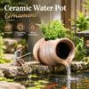 Durable Ceramic Jar Mini Fish Tank Ceramic Decor Bonsai Garden Water Feature Courtyard