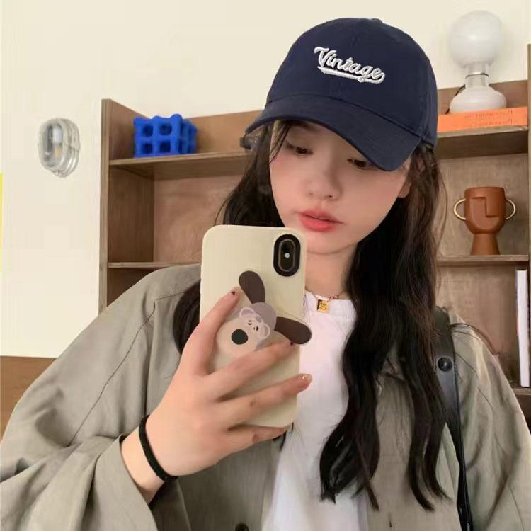 Autumn And Winter Trend American Embroidery Baseball Cap Children Casual Versatile Face Small Sunshade Sun Protection Cap Men