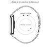 Für Xiaomi Redmi Watch 4 Liniendesign Edelstahlarmband Ersatzarmband