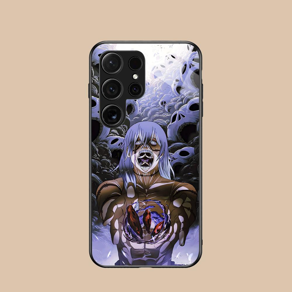 JJK Mahito Phone Case for Samsung Galaxy S26 S25 S24 S23 S22 S21 S20 Note20 Plus FE Ultra Glass Protective Cover