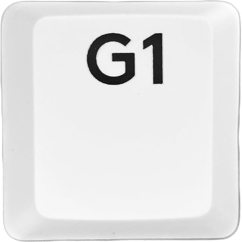 

logitech G913/G913TKL/G915 replacement keycaps [Sold as 1 piece] (Light-emitting compatible) [BERGBUCH] (G1, White)