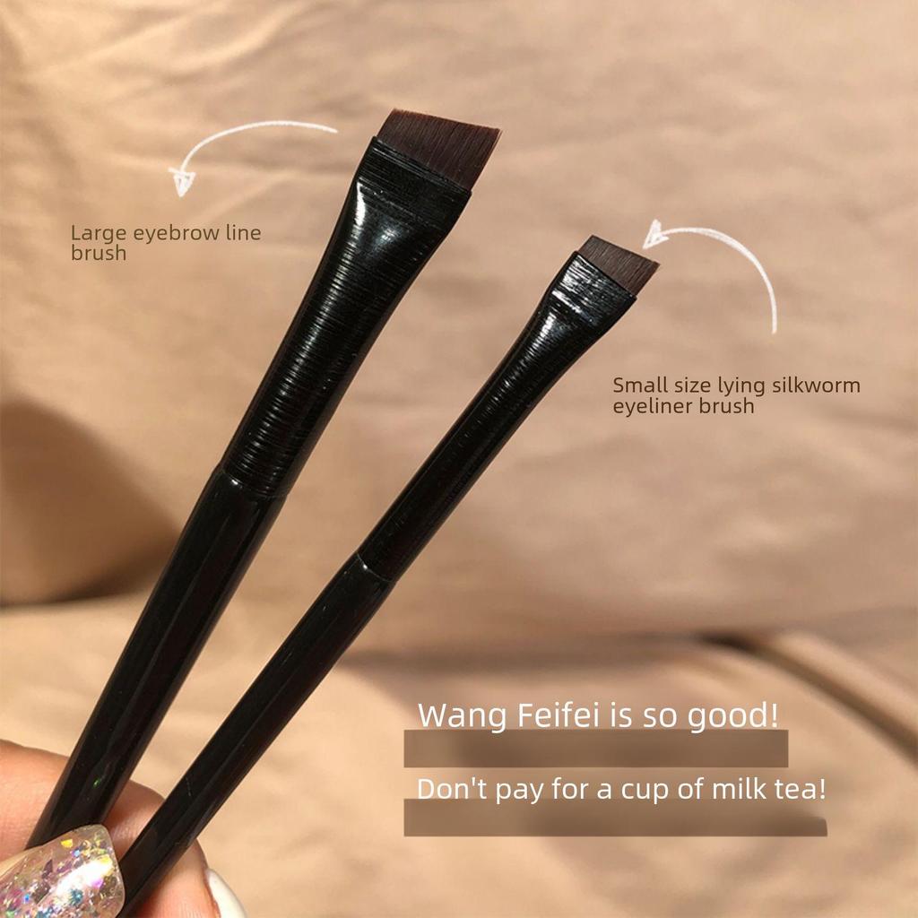 Recomendaciones de Wang Feifei: Pincel Ultra Fino para Cejas, Pincel Delineador, Pincel Angular, Pincel Plano para Cejas, Pincel de Cabeza Plana