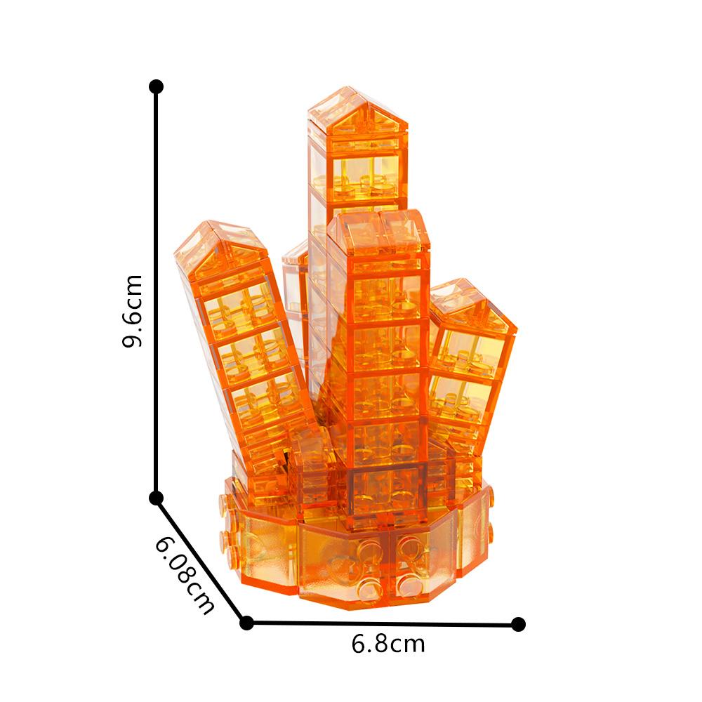 

MOC Raiders Game Energy Crystal Model Building Blocks Crystal-Neon Green Blue And Orange Color Brick Toy Gift PDF Instructions