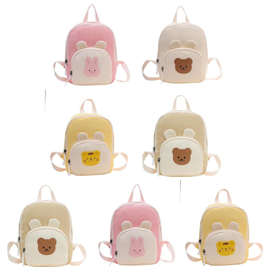 Childrens Cute Animal School Bag With Durable Canvas And Padded Straps For Preschoolers
