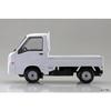 Aoshima Bunka Kyozai 1/32 Scale Rakupla Snap Kit No.05-FW Subaru Sambar Truck Frost White Pre-Colored Plastic Model Kit (Car)