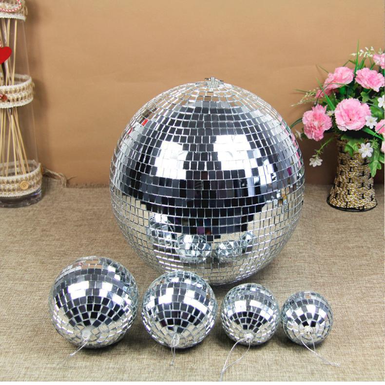 Silver Reflective Disco Ball Ornament for Weddings, Bars, and Events