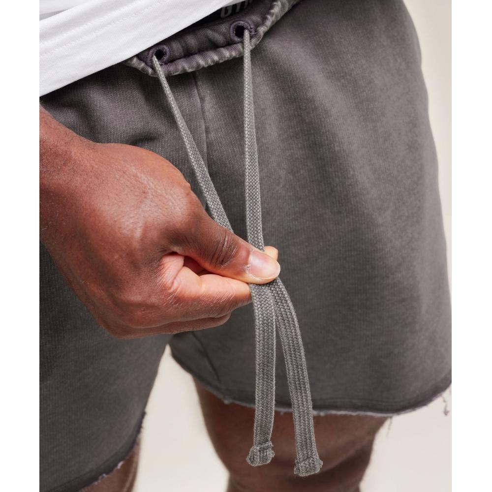 Gymshark Heritage 5  Shorts Onyx Grey A2c6v Gb7n