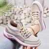 Fashion Spring Ultra-light Running Shoes Sports Women's Shoes Mesh Breathable Platform Sneakers Flying Non-slip Lightweight Casual Shoes