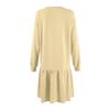Women's  Long Sleeve Pullover Top Knit Ribbed Knit Patchwork Sweatshirt Dress Casual  Dresses