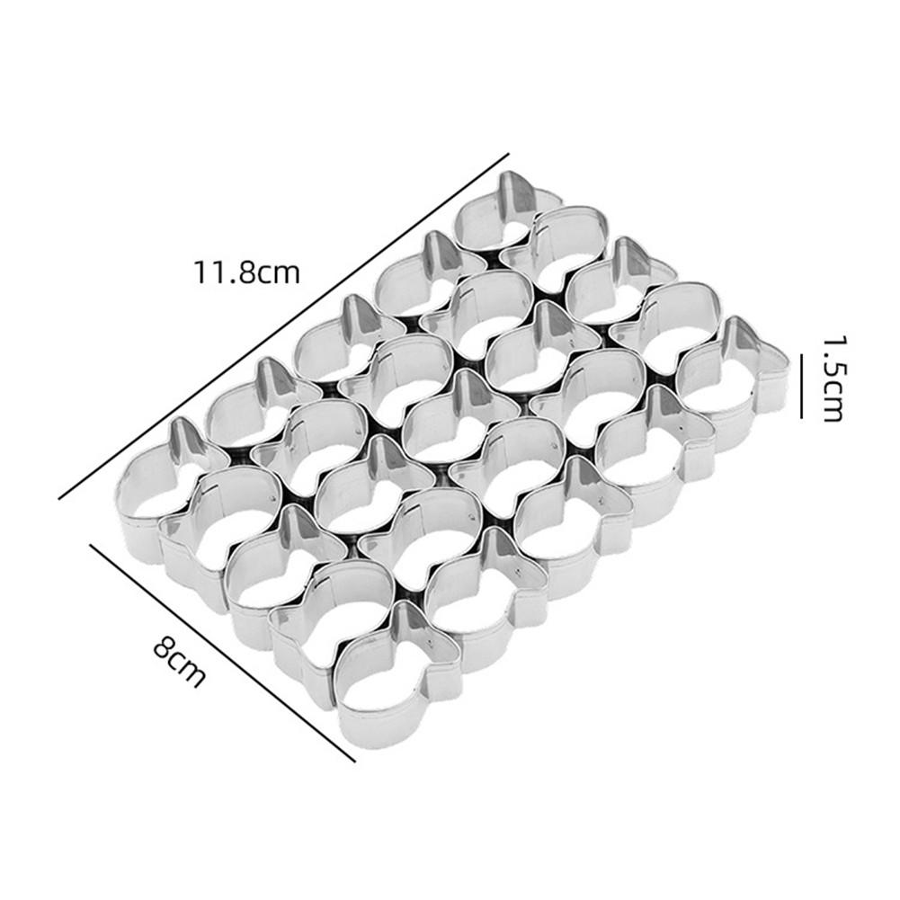 25 Cavity Cutter Fish Shape Molds Goldfish Cookie Cutter