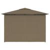 Garden Tent with Curtains 4 X 3 M Taupe 180 G M²