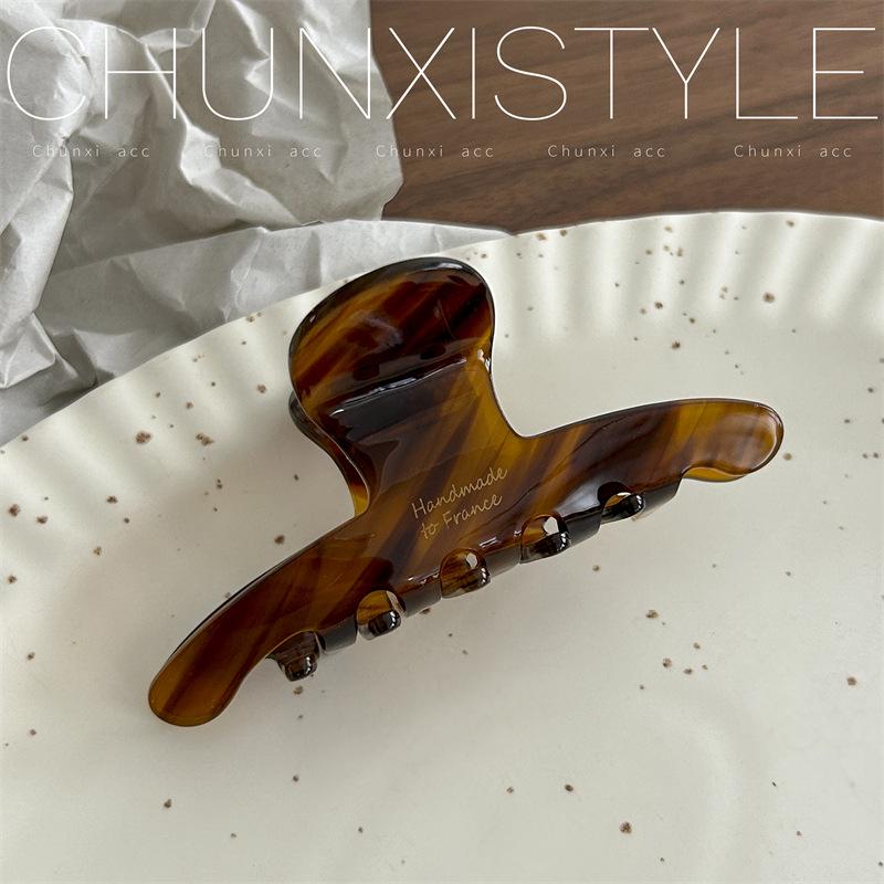 

Большая заколка для волос «Тюльпан» из ацетата «Коала» — женская заколка для волос «Акула»