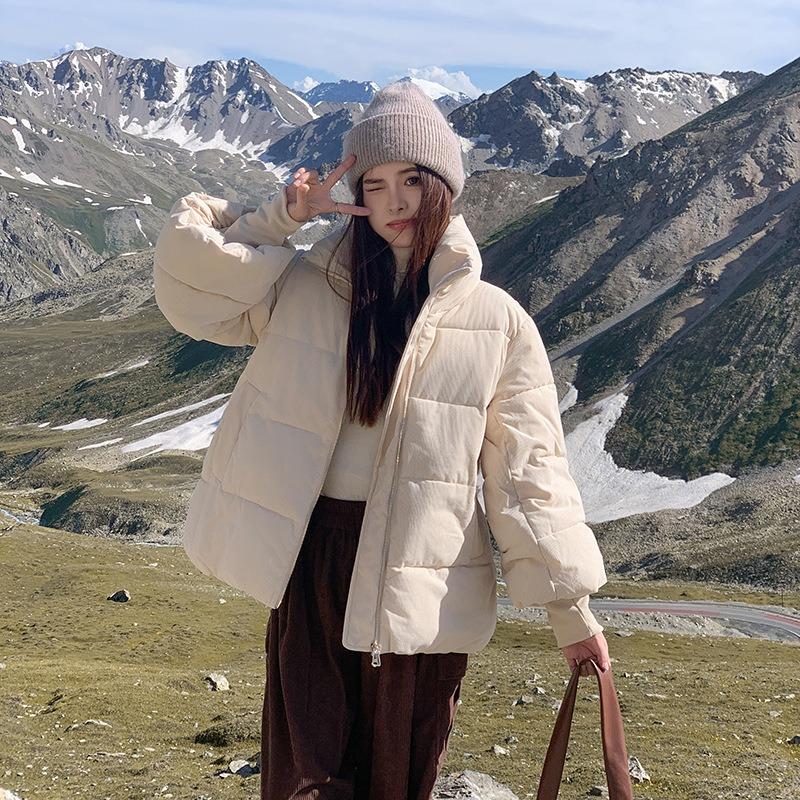 

New cotton-padded clothes women s winter short loose thickened small jacket cotton-padded jacket trendy cotton-padded clothes XL