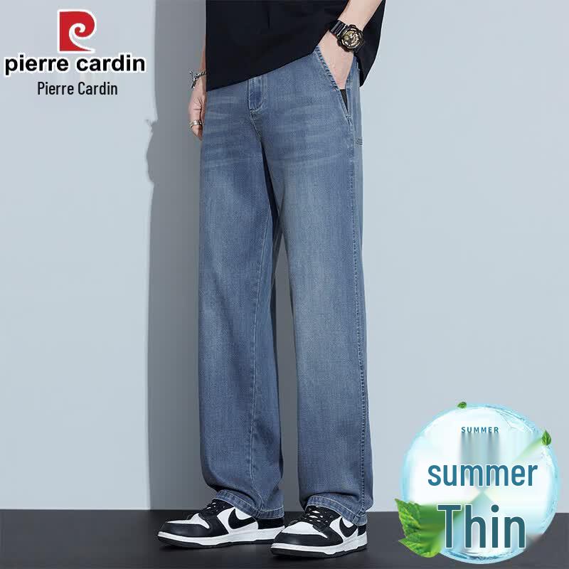Pierre Cardin Men's Lyocell Tencel Straight Jeans