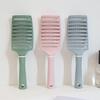Curved Massage Comb with Fluffy Rollers for Long Hair