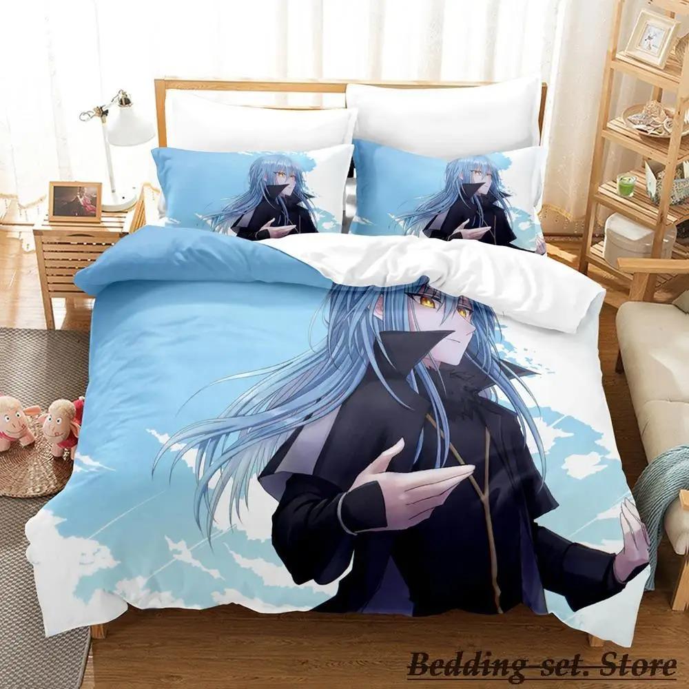 Time I Got Reincarnated As a Slime Bedding Set Single Twin Full Queen King Size Bed Set Adult Kid Bedroom Duvetcover Sets Anime