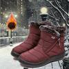 Stylish Womens Winter Warm Shoes Snow Boots With Soft Fur-lining Waterproof Design