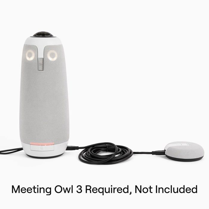 Microphone d'Expansion - OWL LABS - EXM100-1000 - Portée audio 2,5 m - Compatible Meeting Owl 3 - Couleur Gris