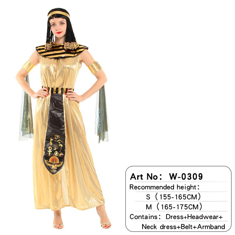Krawattengefärbte Kleidung für erwachsene Männer und Frauen mit ägyptischem Pharaonenmuster, exotisches, übertriebenes Design, Cosplay-Requisite