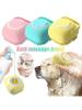 Silicone Pet Bath Brush with Shampoo Container, Massage Grooming Brush for Dogs and Cats