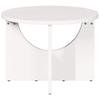 White Coffee Table 50 x 50 x 35 cm Solid Pine Wood