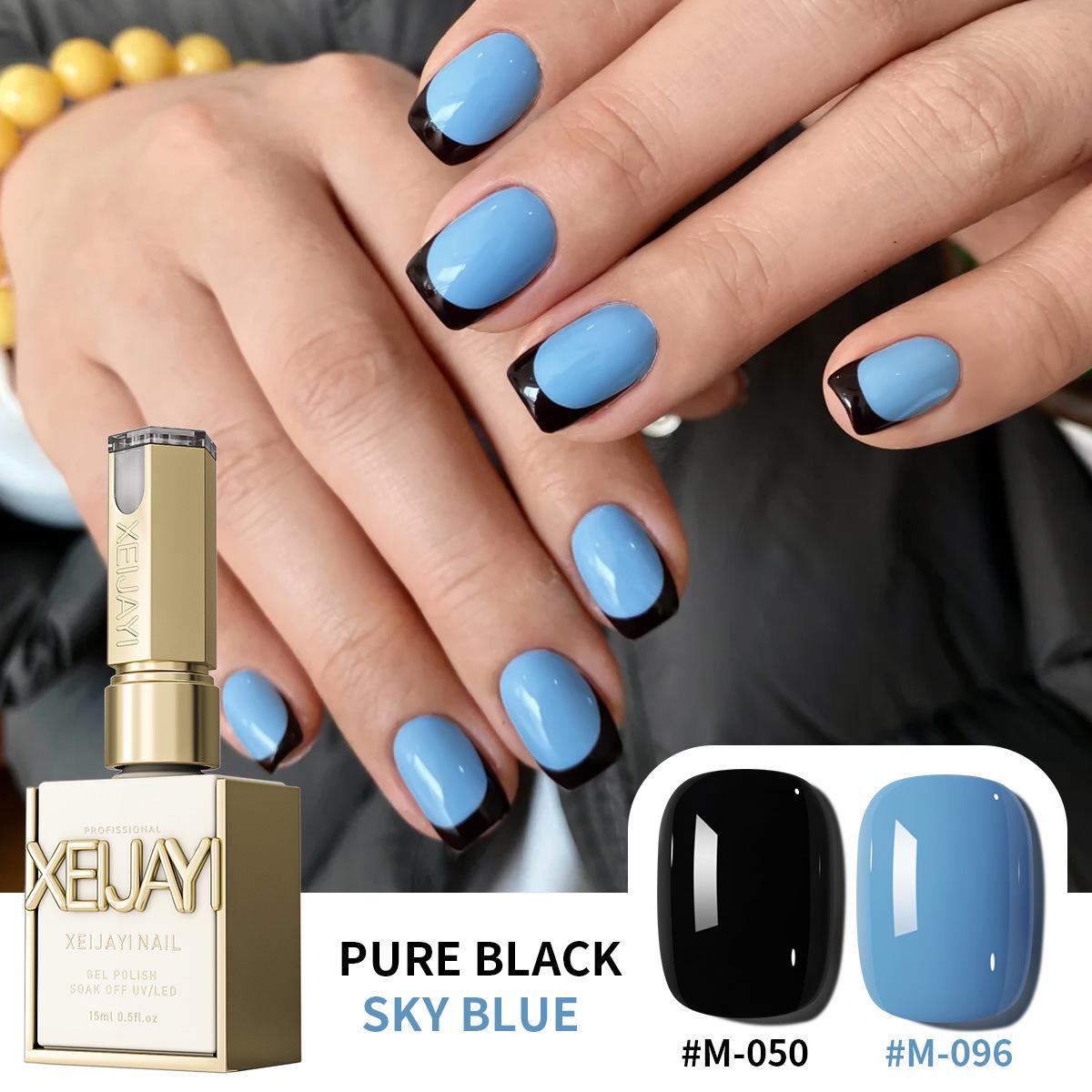 

2025 Retro Blue Skin-Whitening Gel Nail Polish for Professional Salons