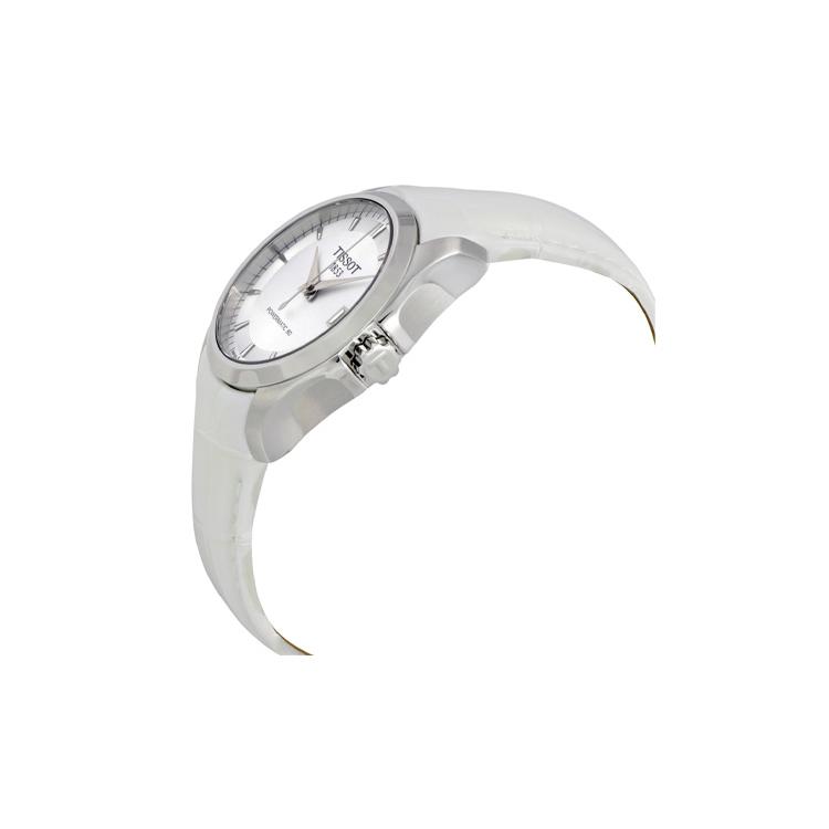 Tissot Kutu Collection Automatische Mechanische Uhr für Damen 32mm Silbernes Zifferblatt Edelstahlgehäuse T035.207.16.031.00-silvery