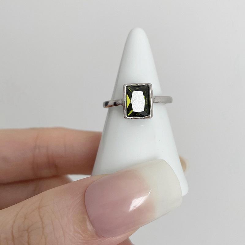 Ventfille Copper Rings New Fashion Party Jewelry Vintage Charm Double Layer Geometric Nail Design Accessories Gifts