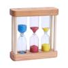 Sand Timer Set 1Min 3Min 5Min Hourglass 3-in-1 Desktop Sand Clock for Cooking Classroom Exercise Home Office Decoration