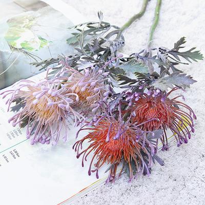 Künstliche Blumen, kurzer Zweig, Krabbenklaue, 2 Gabeln, Nadelkissen, Weihnachtsgirlande, Vase für Zuhause, Hochzeitsdekoration, künstliche Bepflanzung