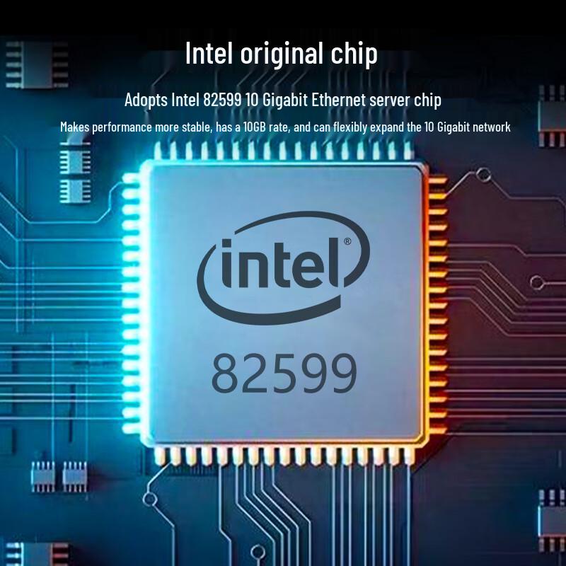 PERCKO Intel X520-DA1 10G PCIe X8 Single Port SFP+ Fiber Network Card