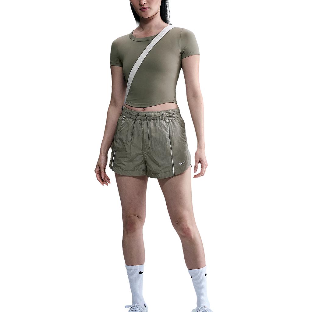 Nike Windrunner Women s Mid Rise 2  Woven Shorts FV7501-320 S