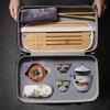 Ru Kiln Travel Tea Set Portable Bag One Pot Two Cups Outdoor Integrated Storage Ceramic Kung Fu Tea Pot
