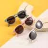 Solid Color Children Sunnies UV400 Anti-UV Glasses Catwalk Kids HD Sunglasses  Outdoor