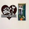 Vintage Love Heart Metal Wall Art Rose Butterfly Personalized Room Decor
