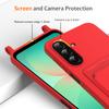 For Samsung Galaxy M17 5G/F17 5G/A17 5G/A17 4G Case Liquid Silicone Card Holder Back Phone Cover with Lanyard
