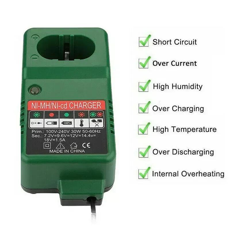 For Makita PA12 DC1804 DC1822 DC1414 Battery Charger 7.2V 9.6V 12V 14.4V 18V NI-CD&NI-MH Replacement Power Tool US EU UK AU Plug