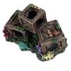 Simulierte Weinkistenform Aquariendekoration Harz Versteck Fischtank Ornament Dekorativ Hohl