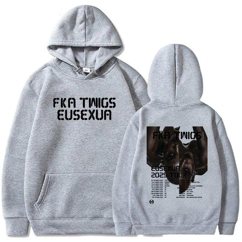FKA Twigs Eusexua Tour Felpe con Cappuccio Manica Lunga con Cappuccio Felpe da Donna Streetwear Unisex Comode Sudaderas Stampa